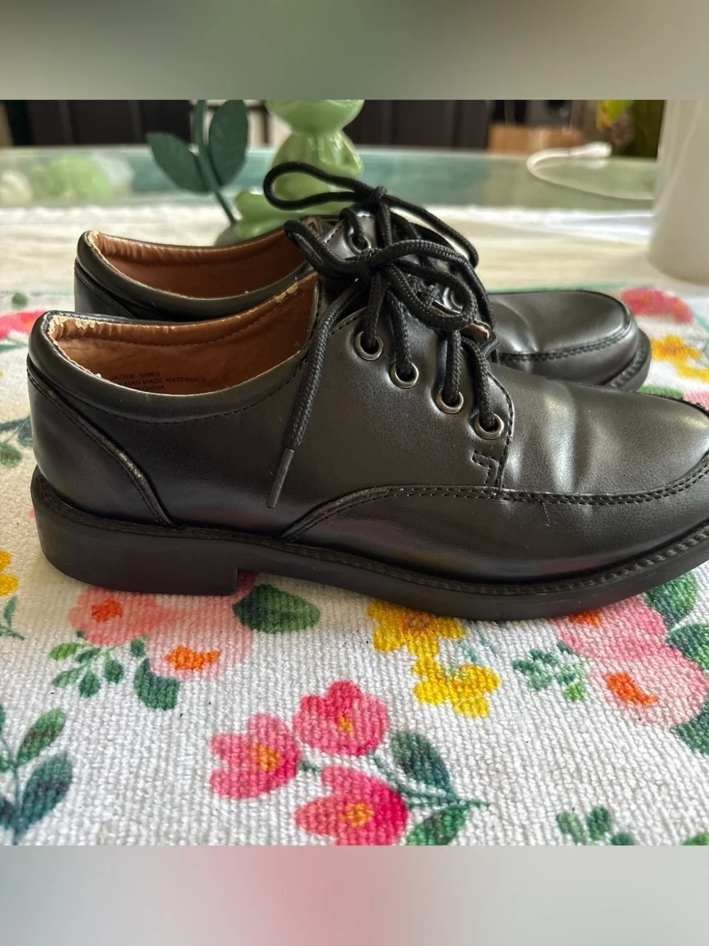 Men's Classic Black Lace-Up Dress Shoes